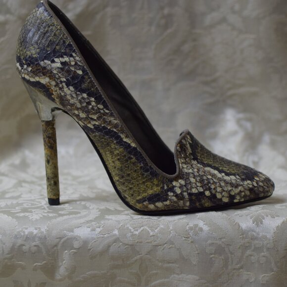 Worthington Snakeskin Heels Shoes Size 8 - Picture 2 of 11